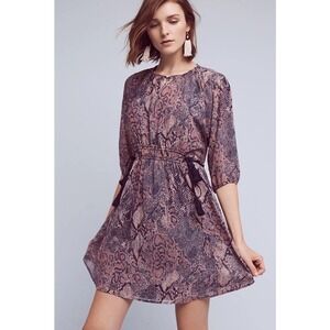 NWT Anthropologie Floreat Zharah Peasant Dress Sz XL Flowy Chiffon
